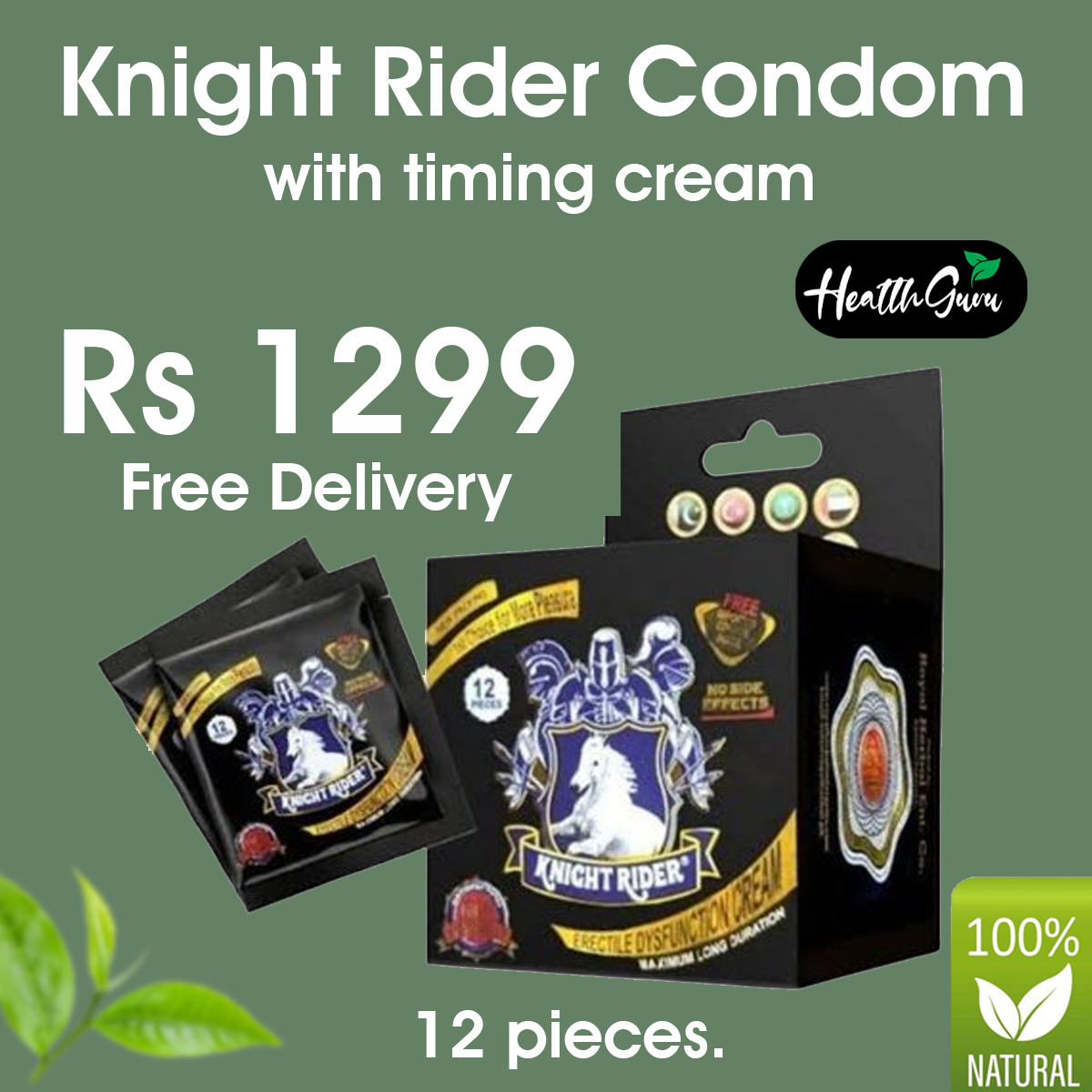KR Condoms with Timing Cream