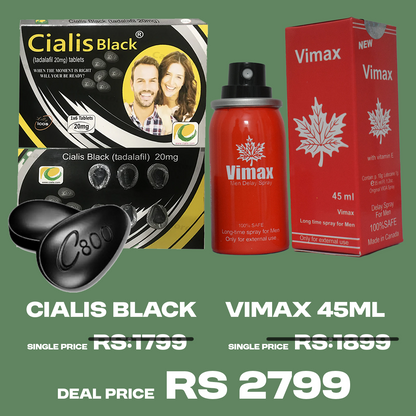 Ci @lis Black Film Coated  20mg + Vim@x Premium Spray 45ml