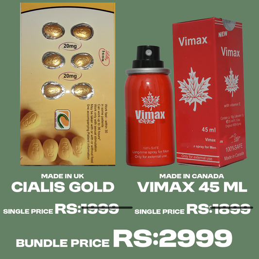 Cialis Gold Film Coated 20mg + Vimax Spray 45 ml