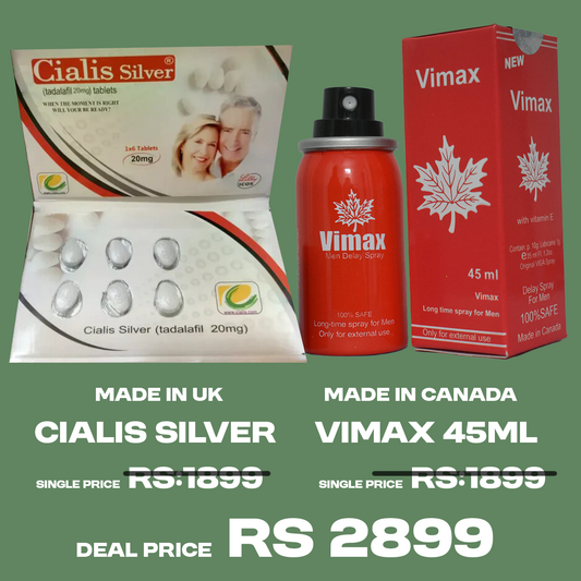 Ci@lis-Silver Film Coated 20mg + Vimax 45ml spray